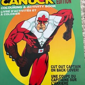 Captain Canuck Colouring & Activity Book - Red, White, Black